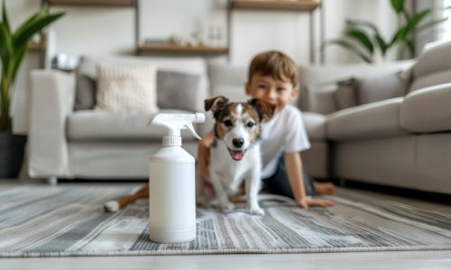 https://s.mj.run/NtL15hkKC8E Cleaner spray bottle placed on a table with a happy kid and dog playing on a grey rug in the background, white-themed room, product photography closeup shot --ar 16:9 --style raw Job ID: 2eb4595c-249d-4bdc-bd95-1333928cfdf3