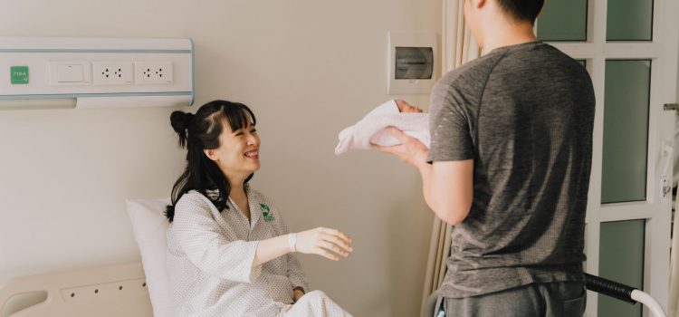 man-woman-are-talking-hospital-room
